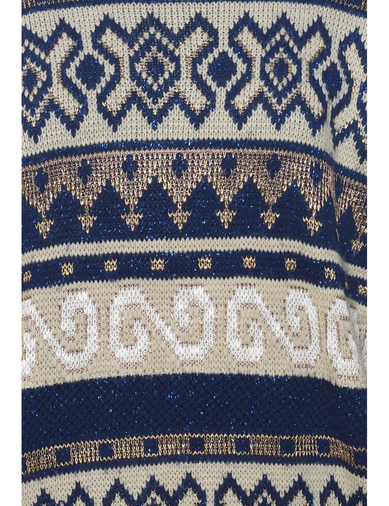 Aztec Print Jumper - L