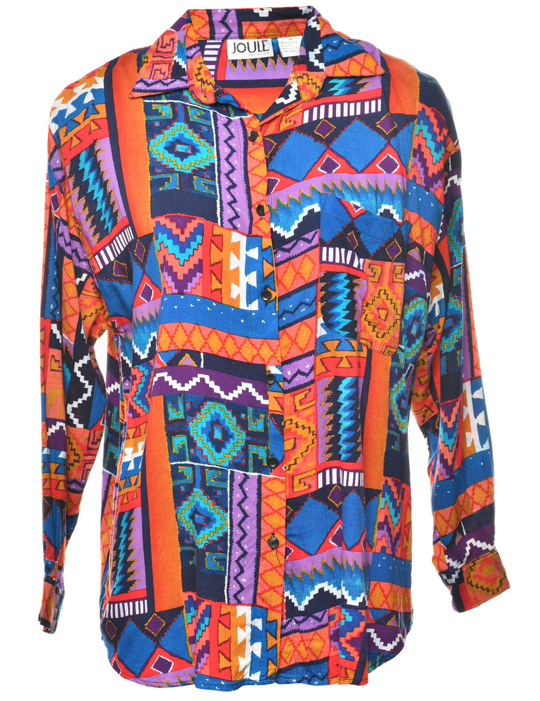 Aztec Print Shirt - M