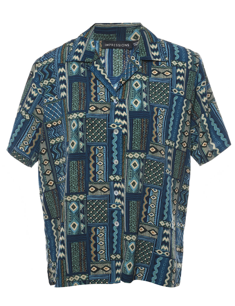 Aztec Print Shirt - M