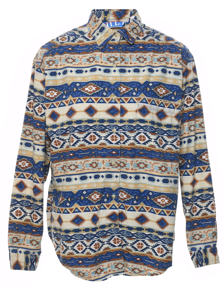 Aztec Print Shirt - M
