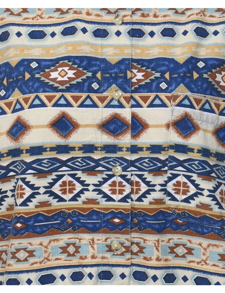 Aztec Print Shirt - M