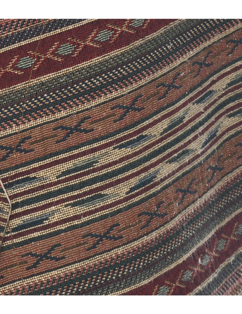 Aztec Print Tapestry Waistcoat - M