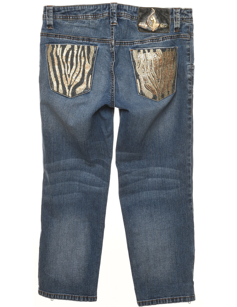 Baby Phat Sequined Jeans - W30 L24