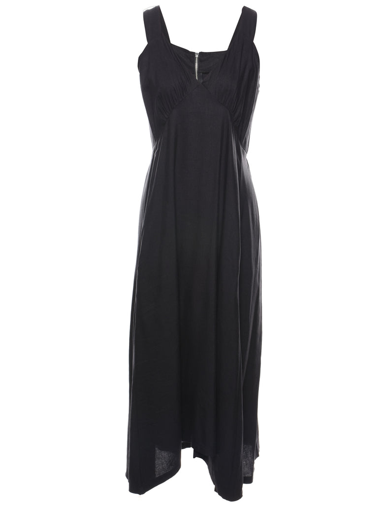 Backless Black Dress - S