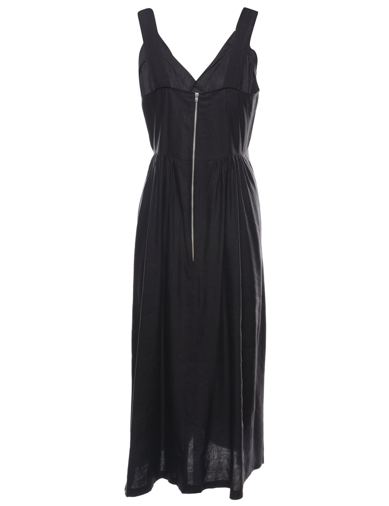 Backless Black Dress - S