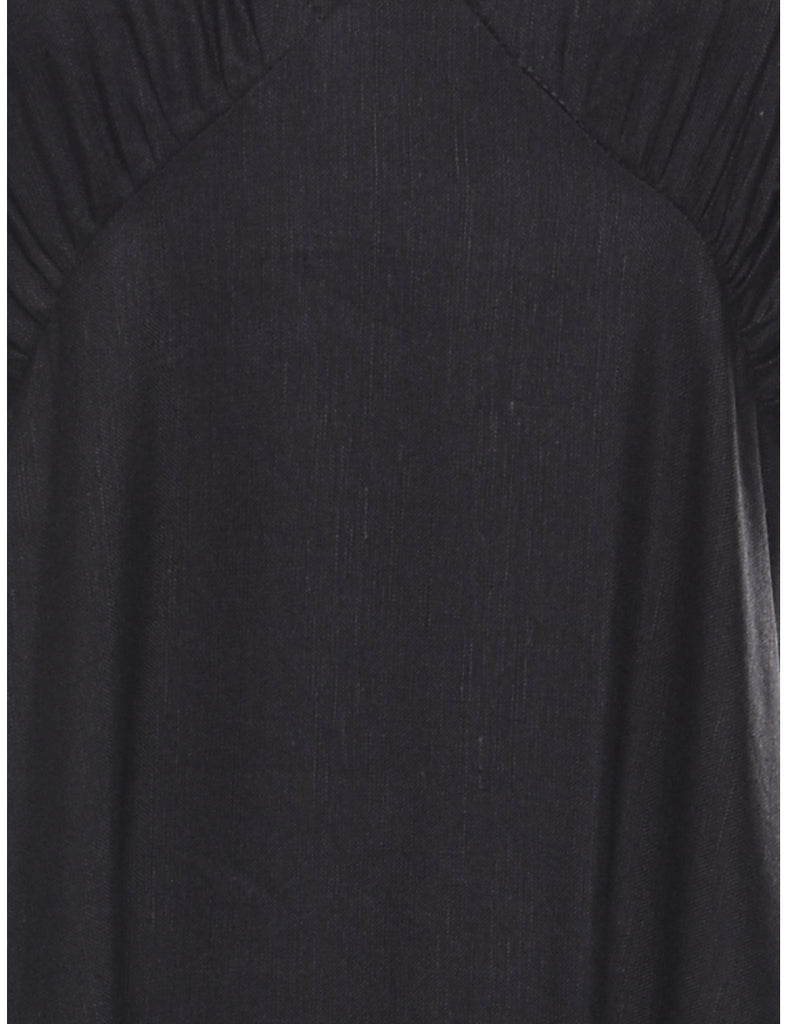 Backless Black Dress - S