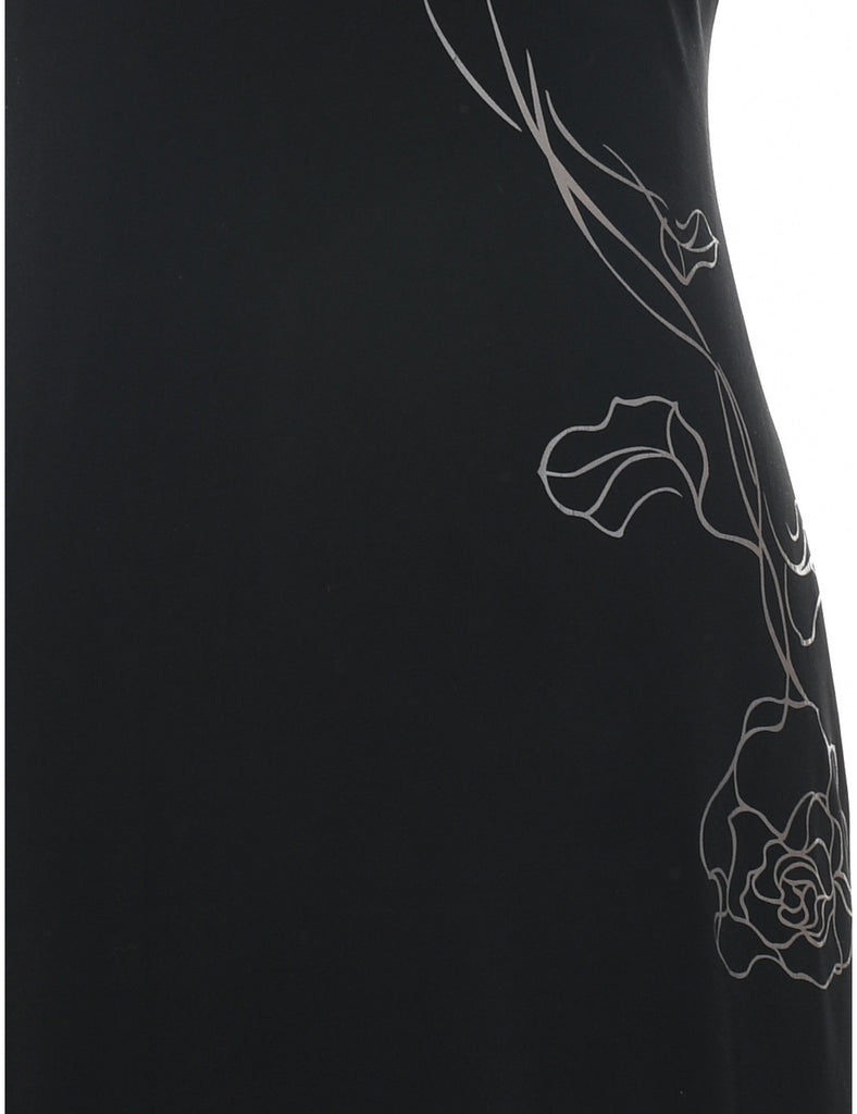 Backless Black Y2K Dress - XS