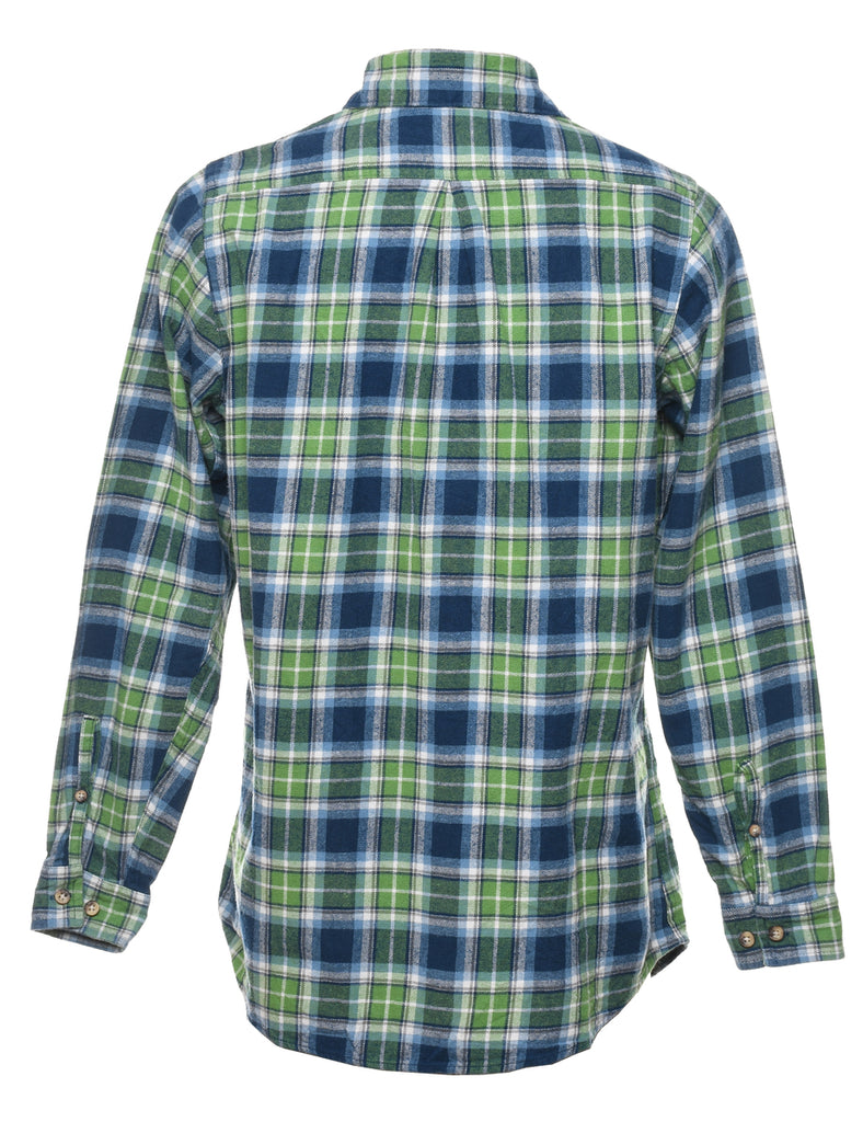 Backpacker Checked Blue & Green Shirt - M