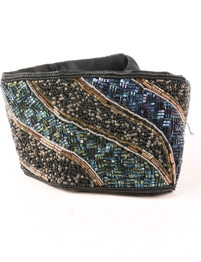 Beaded Black Belt - M
