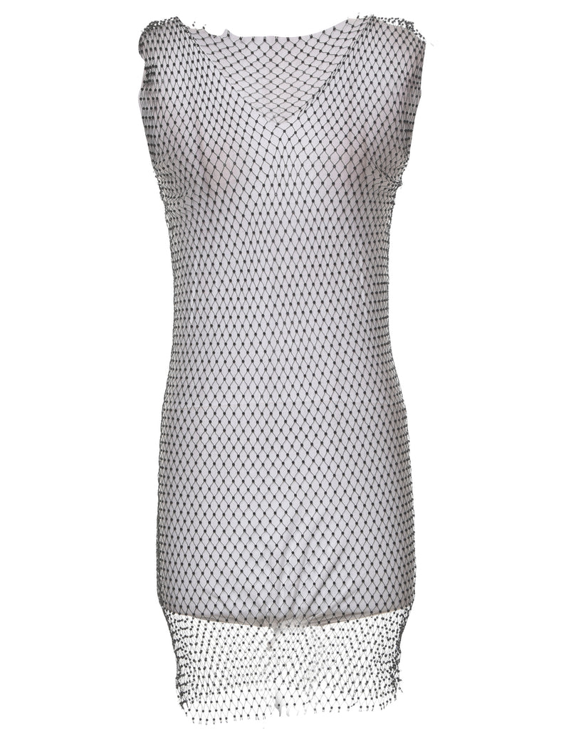 Beaded Black Dress - XS