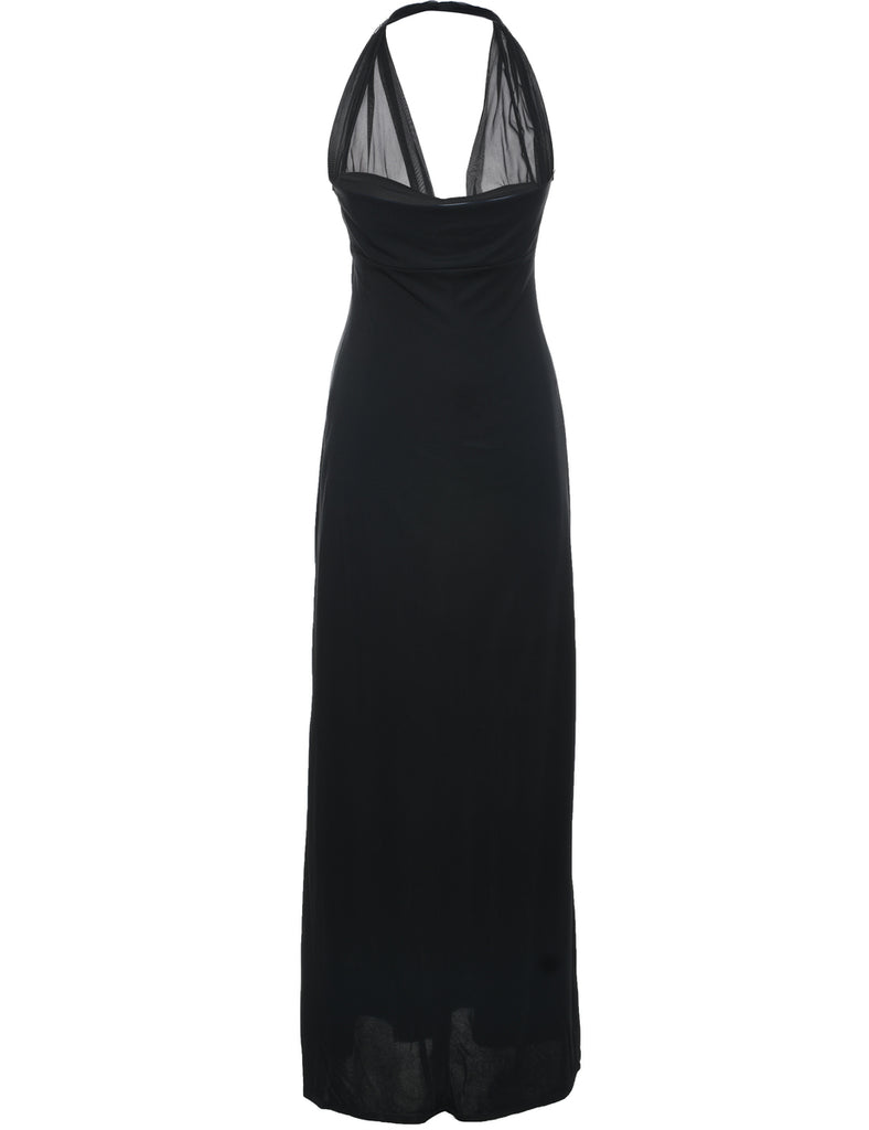 Beaded Black Evening Dress - XS