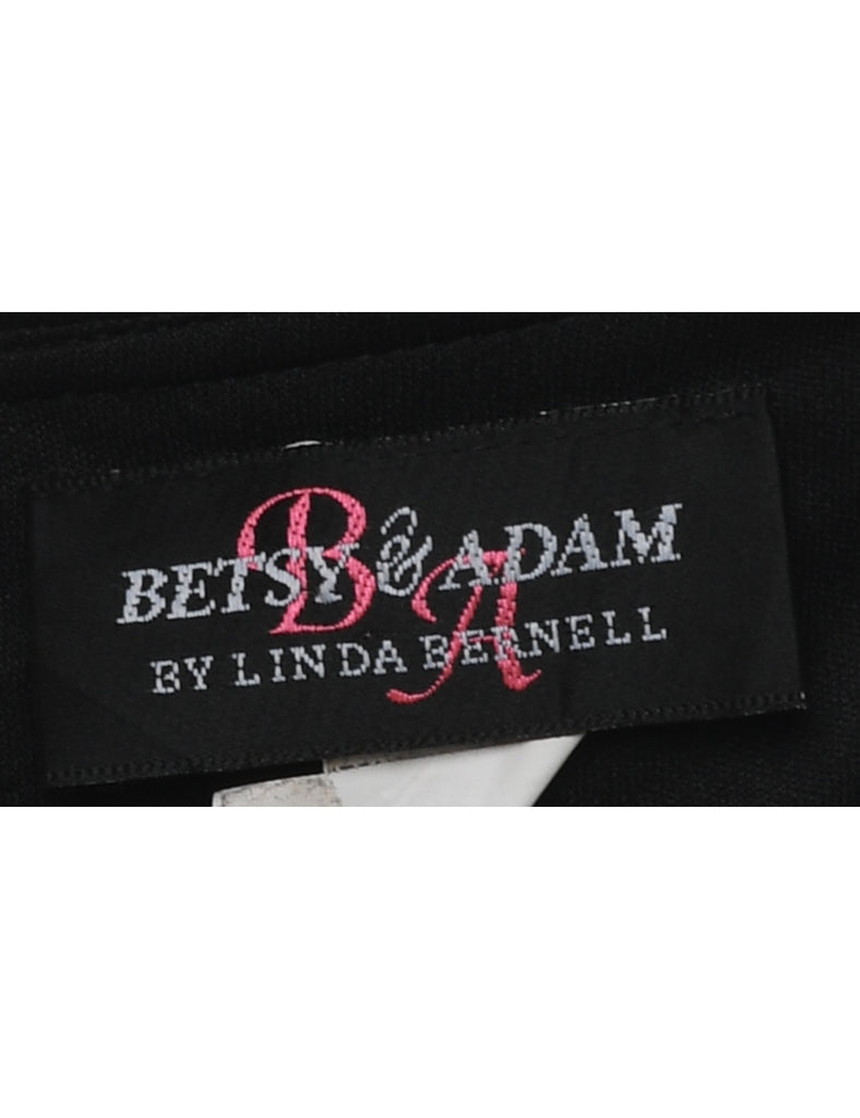 Beaded Black Evening Dress - XS