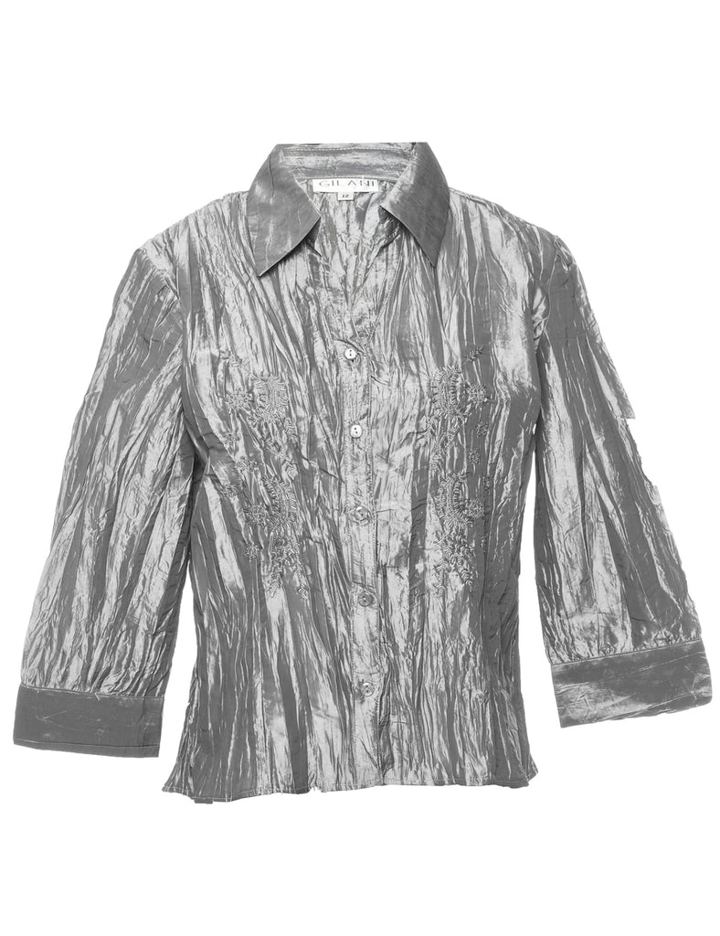 Beaded Evening Blouse - L