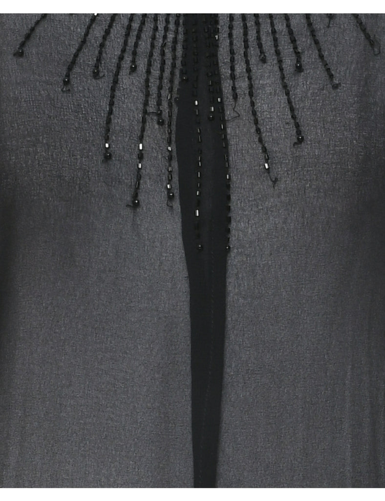Beaded Evening Blouse - S