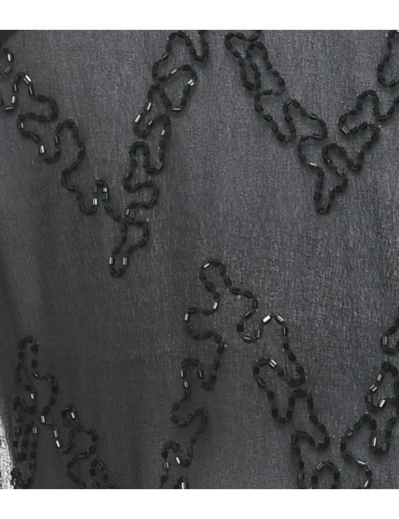 Beaded Evening Blouse - M