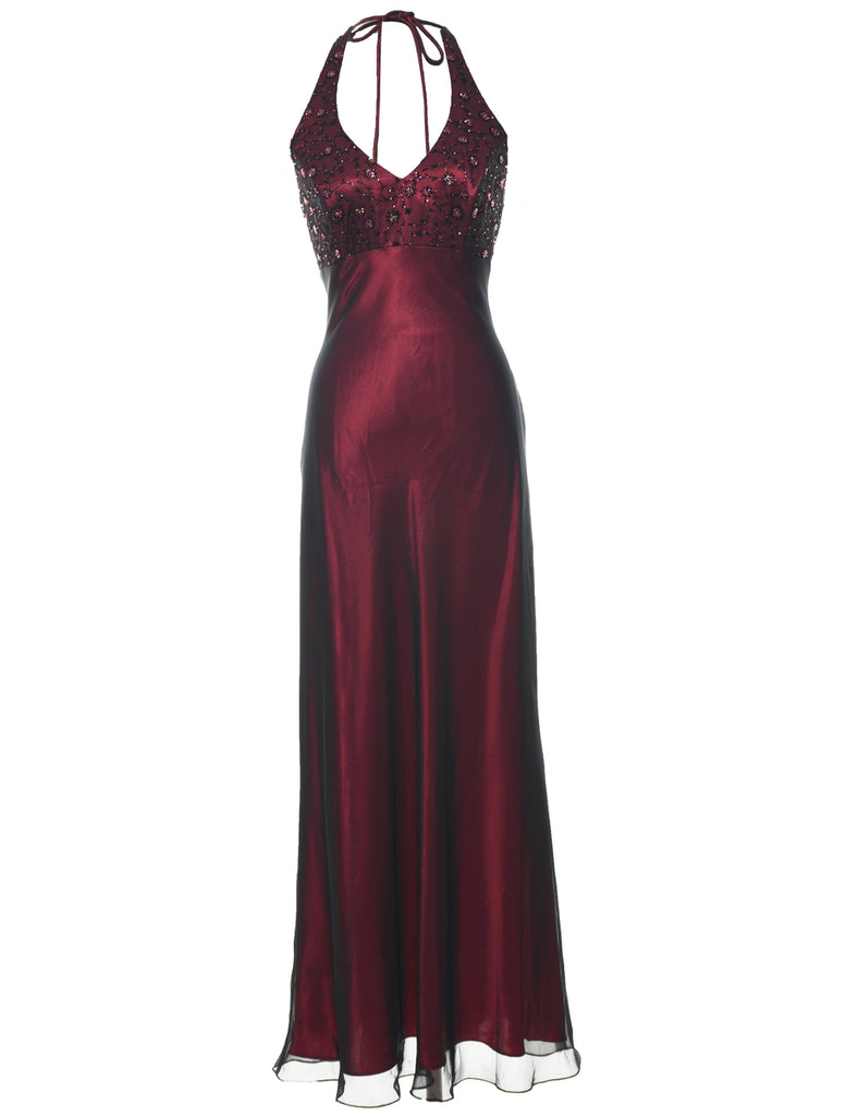 Beaded Evening Dress - M