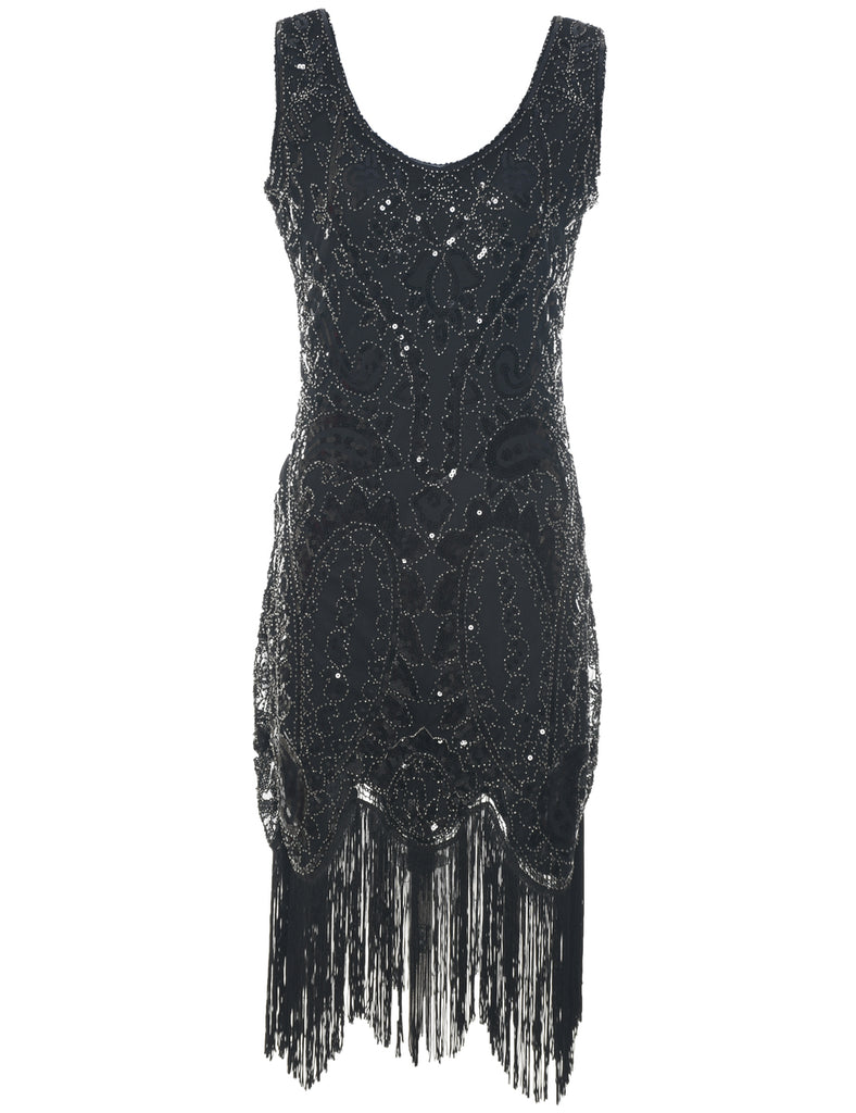 Beaded Evening Dress - M