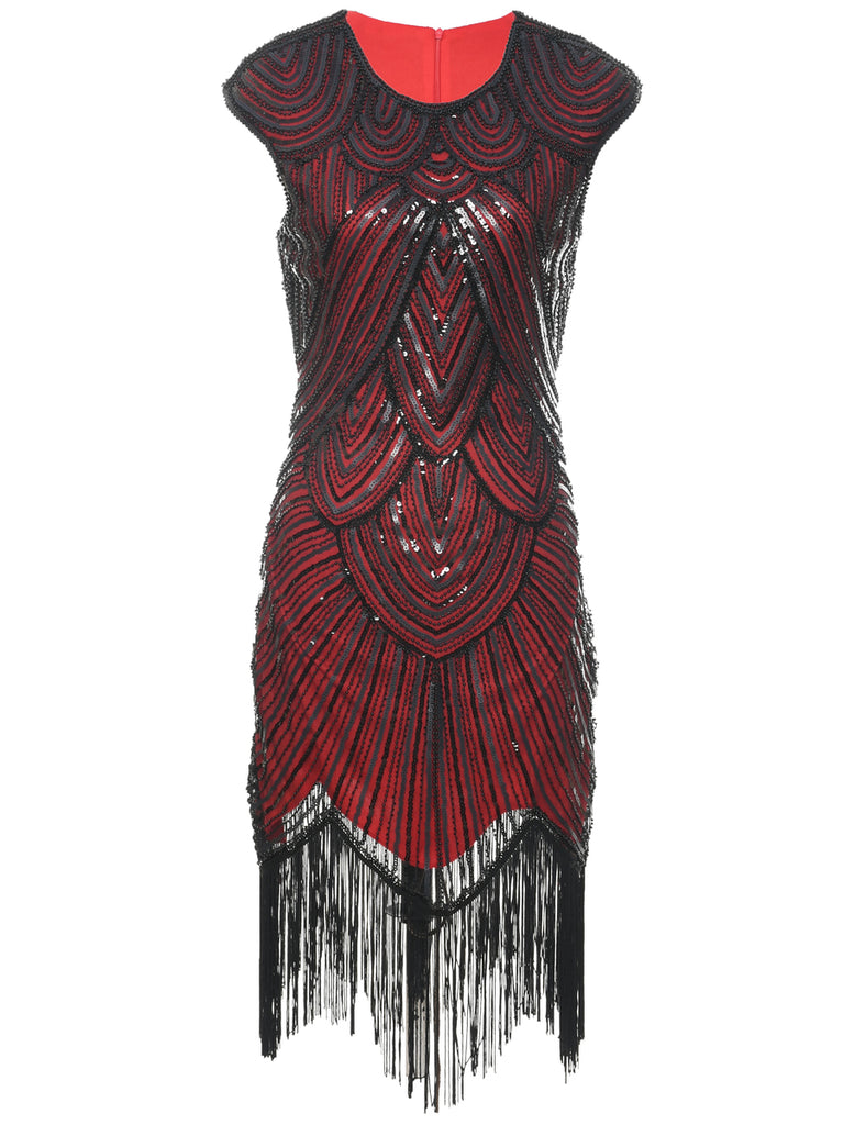 Beaded Evening Dress - M
