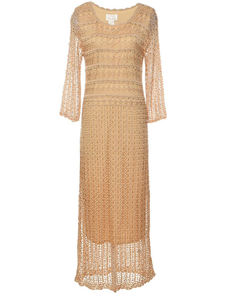 Beaded Evening Dress - M