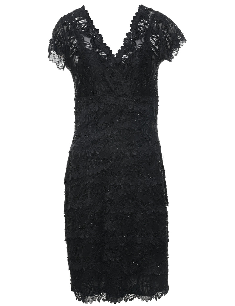 Beaded Evening Dress - S