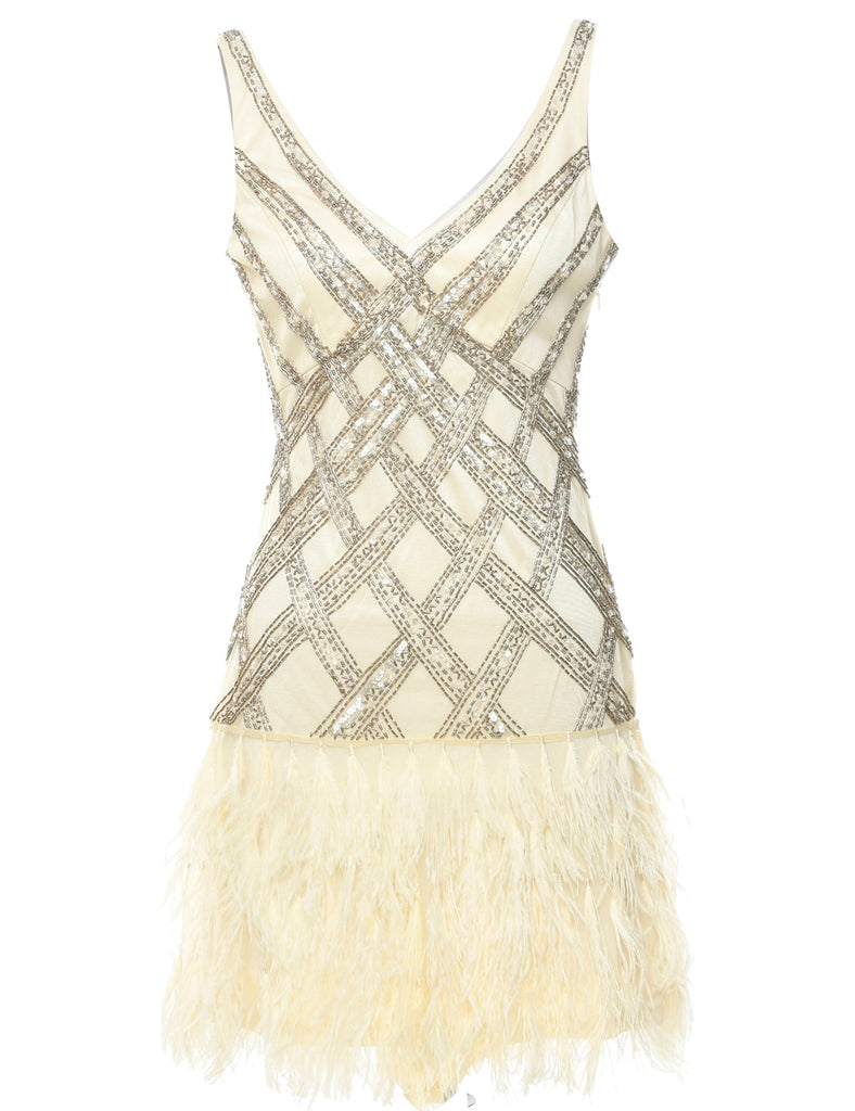 Beaded Evening Dress - XS
