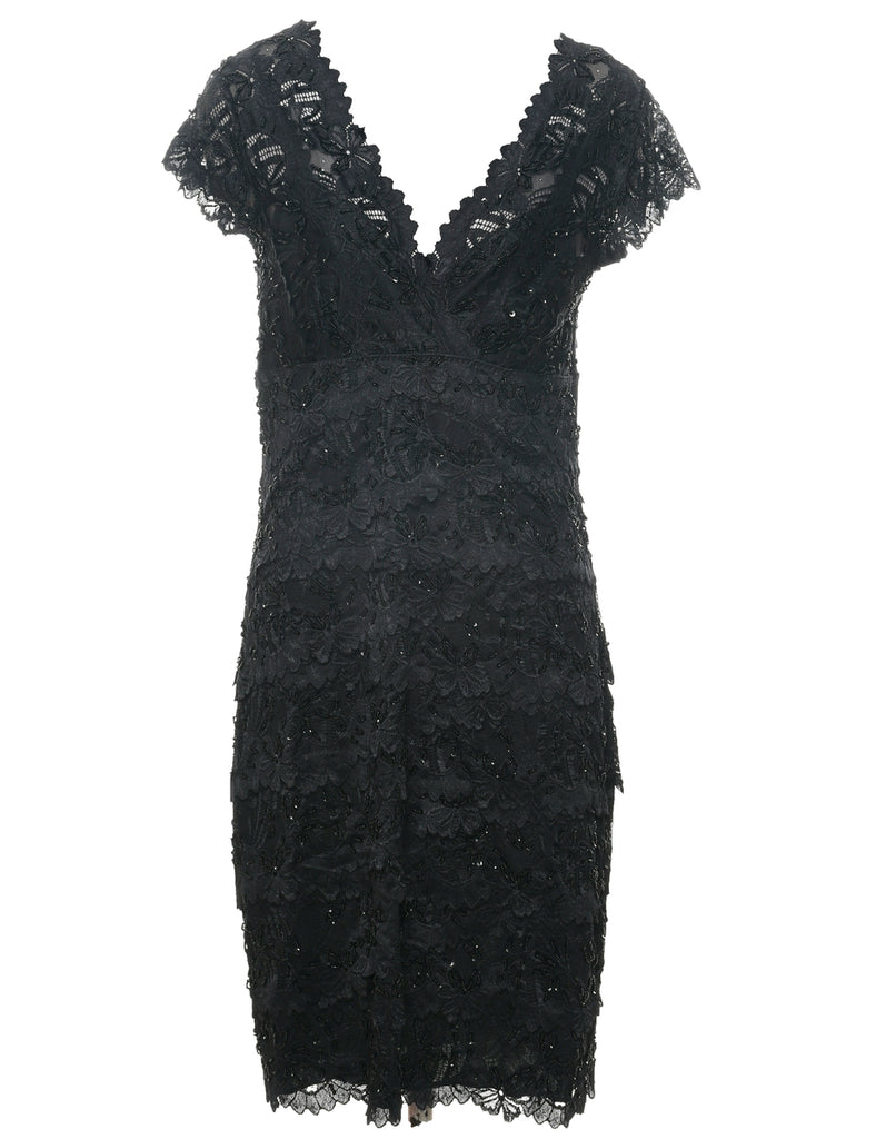 Beaded Evening Dress - S