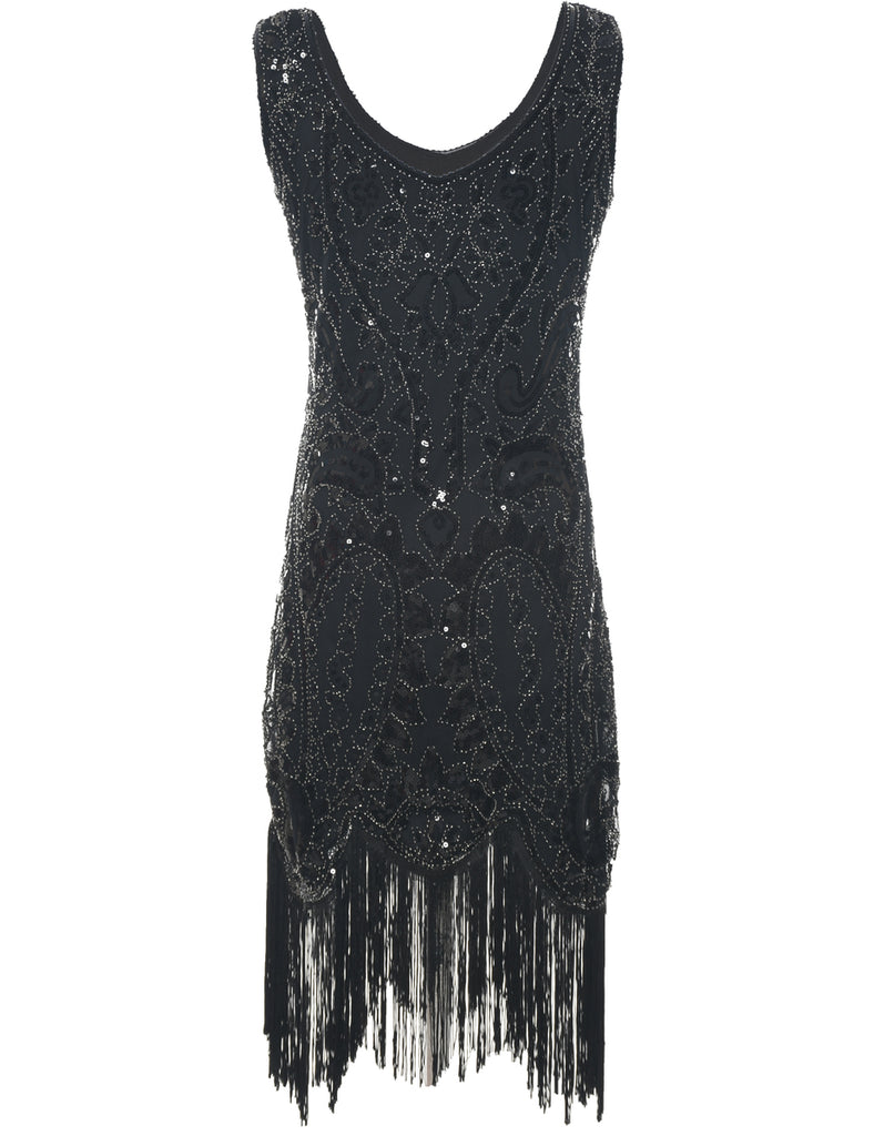 Beaded Evening Dress - M