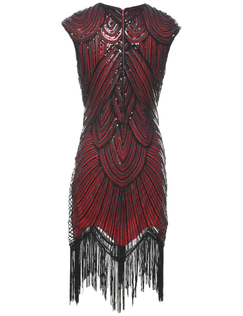 Beaded Evening Dress - M