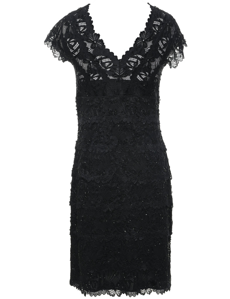 Beaded Evening Dress - S