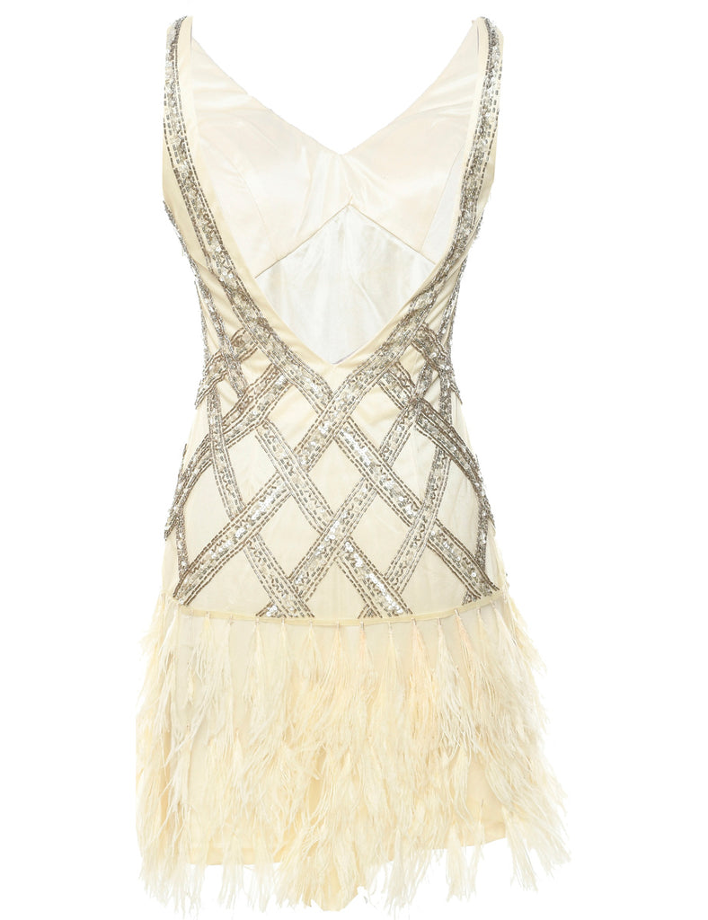 Beaded Evening Dress - XS