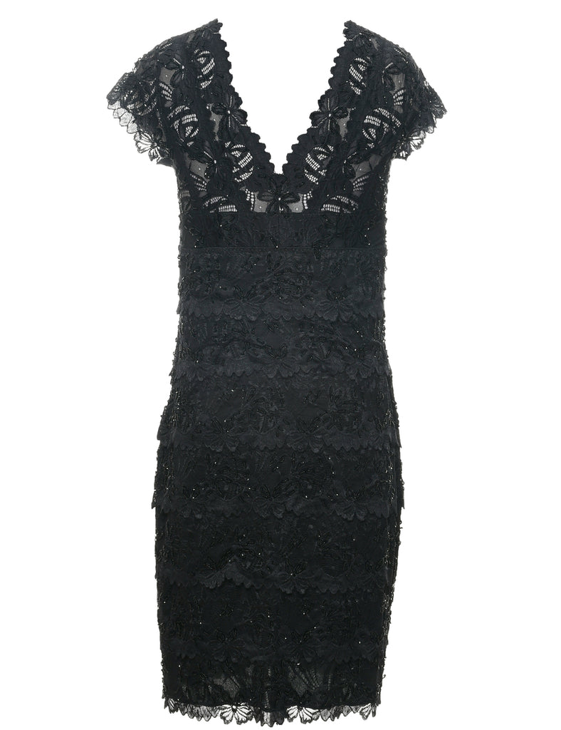 Beaded Evening Dress - S