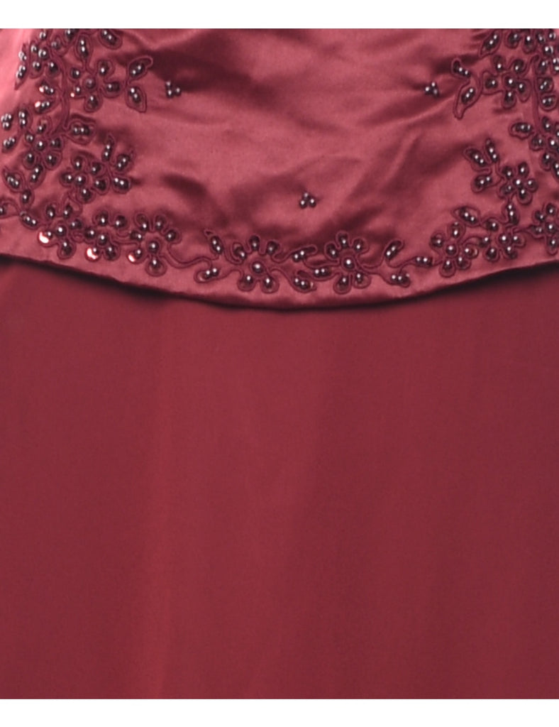 Beaded Evening Dress - M