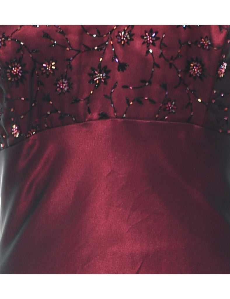 Beaded Evening Dress - M