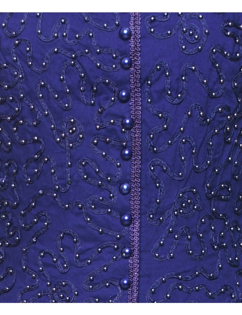 Beaded Evening Dress - M