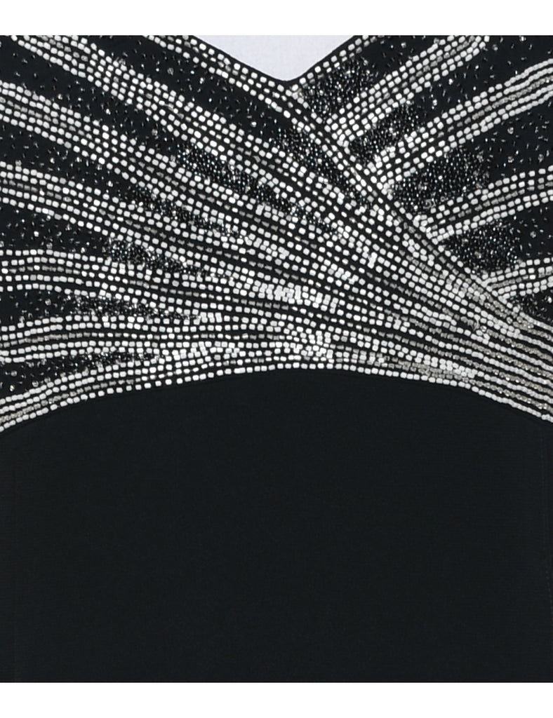 Beaded Evening Dress - S