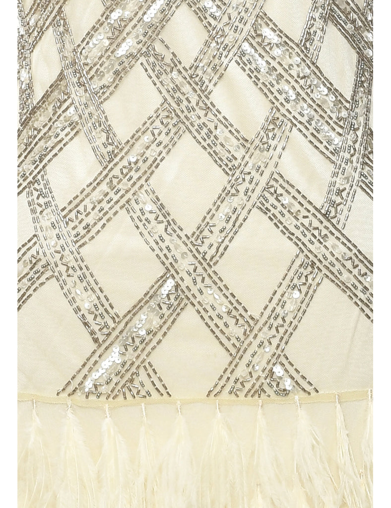 Beaded Evening Dress - XS