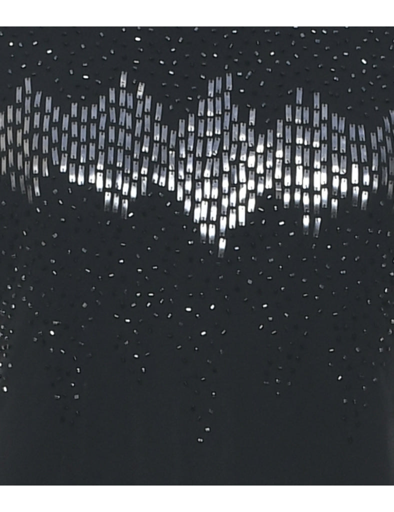 Beaded Evening Dress - S