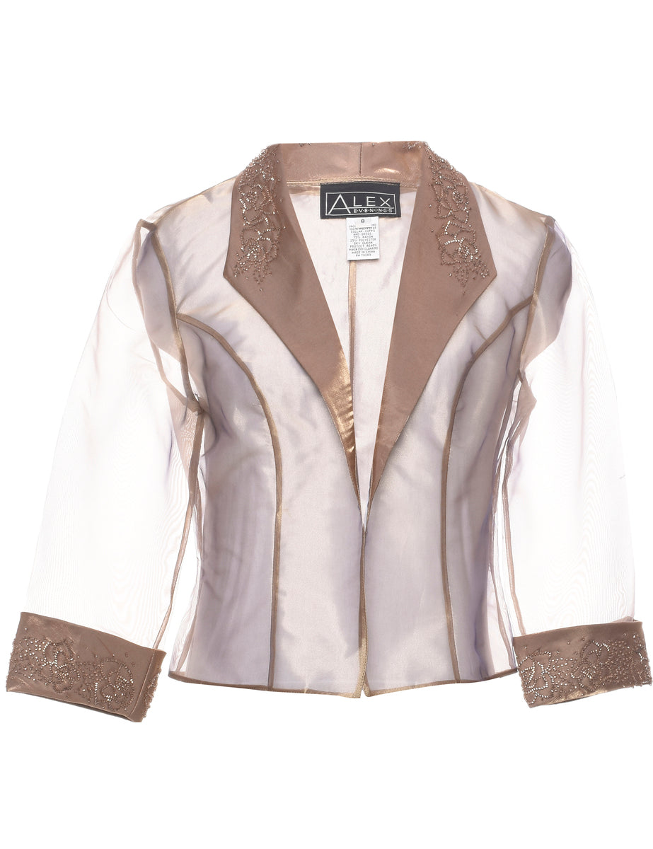 Beaded Evening Jacket M