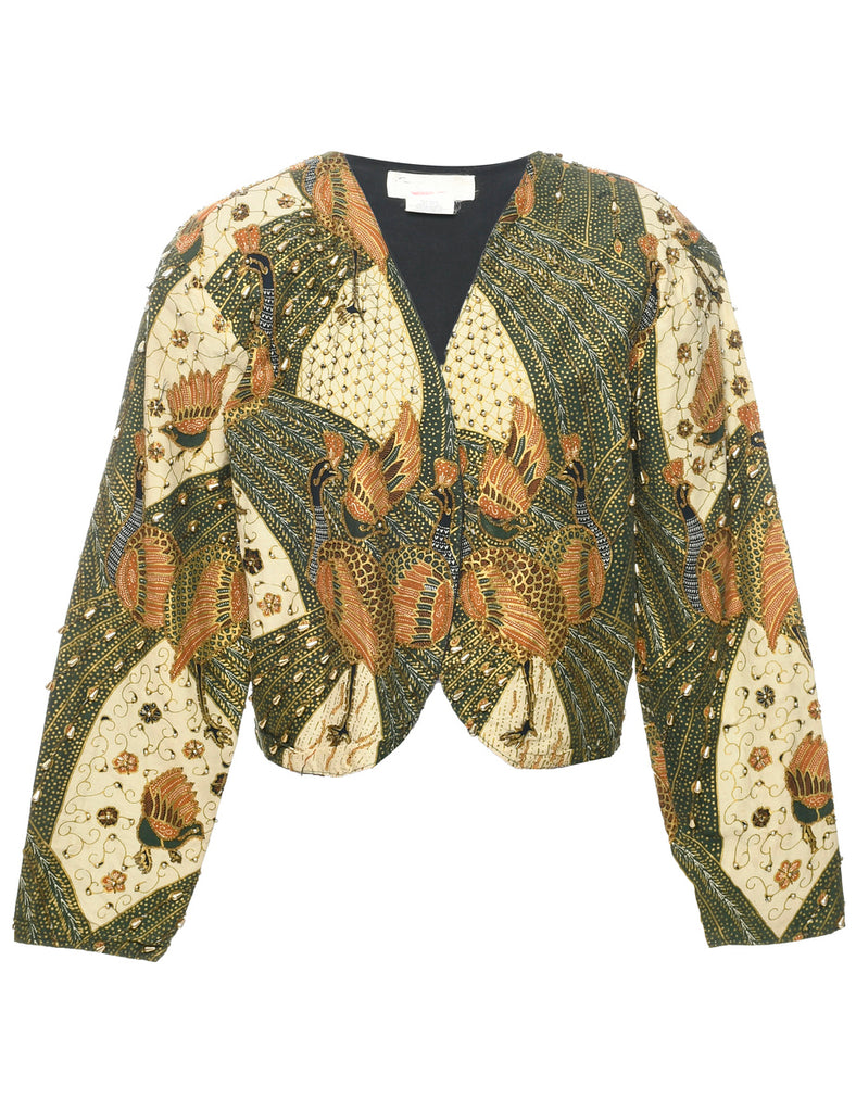 Beaded Evening Jacket - L