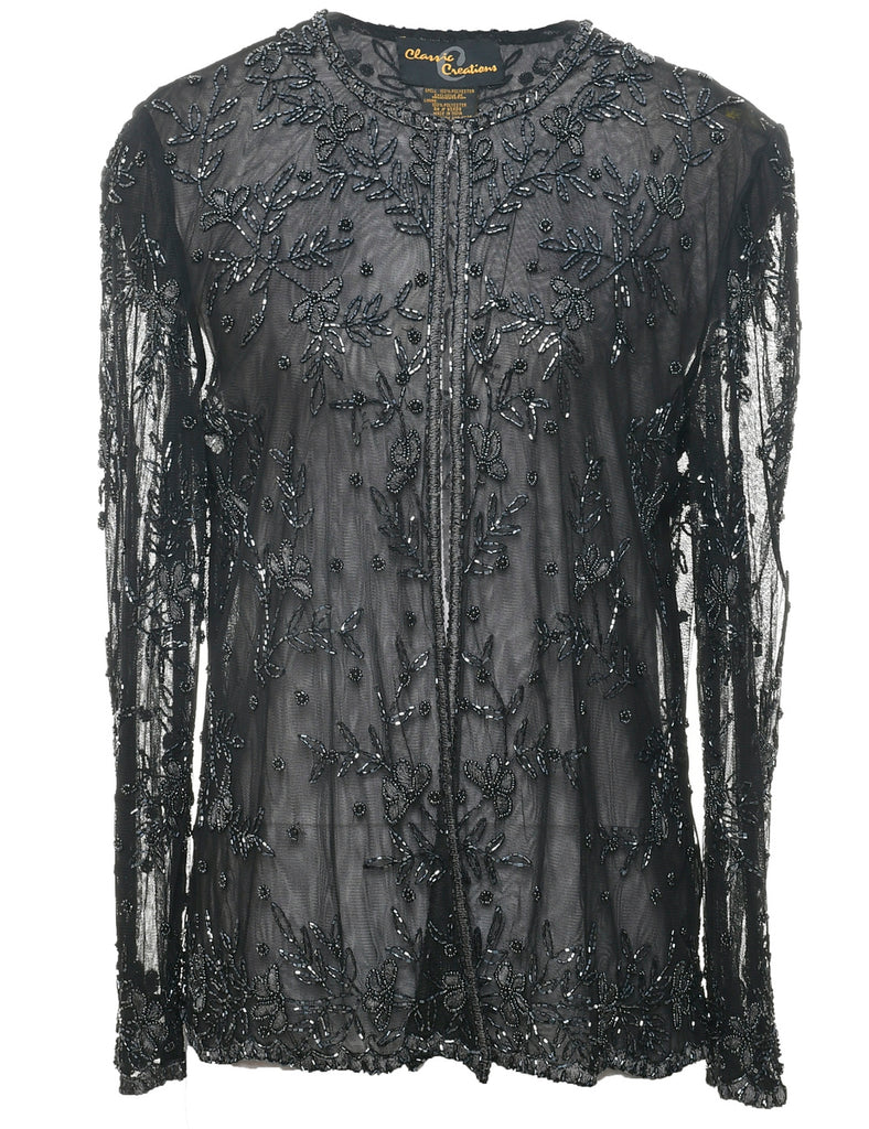 Beaded Evening Jacket - M