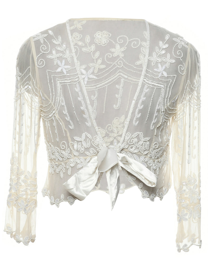 Beaded Evening Jacket - M