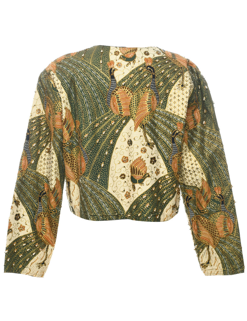 Beaded Evening Jacket - L