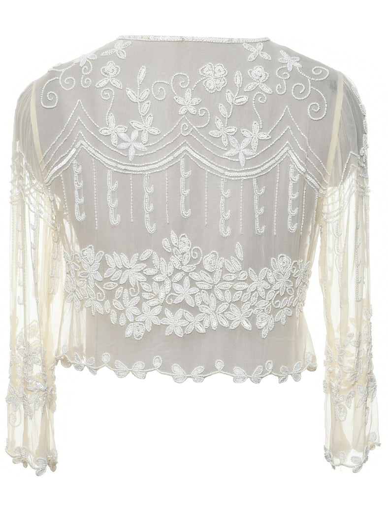Beaded Evening Jacket - M