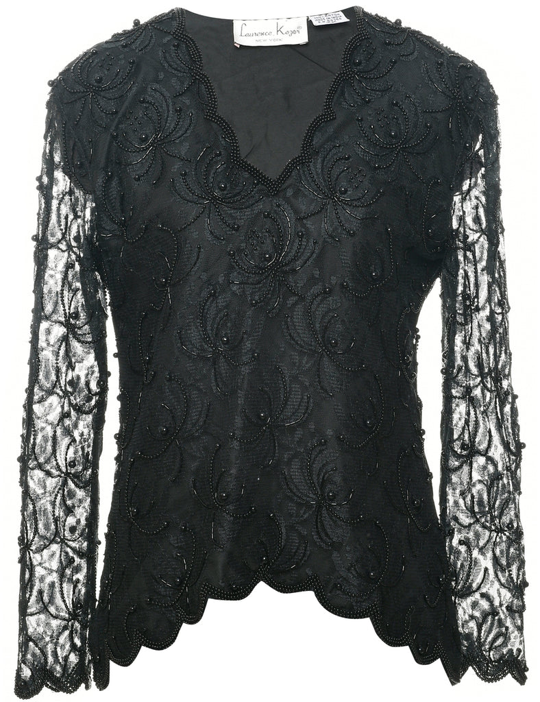 Beaded Evening Top - M