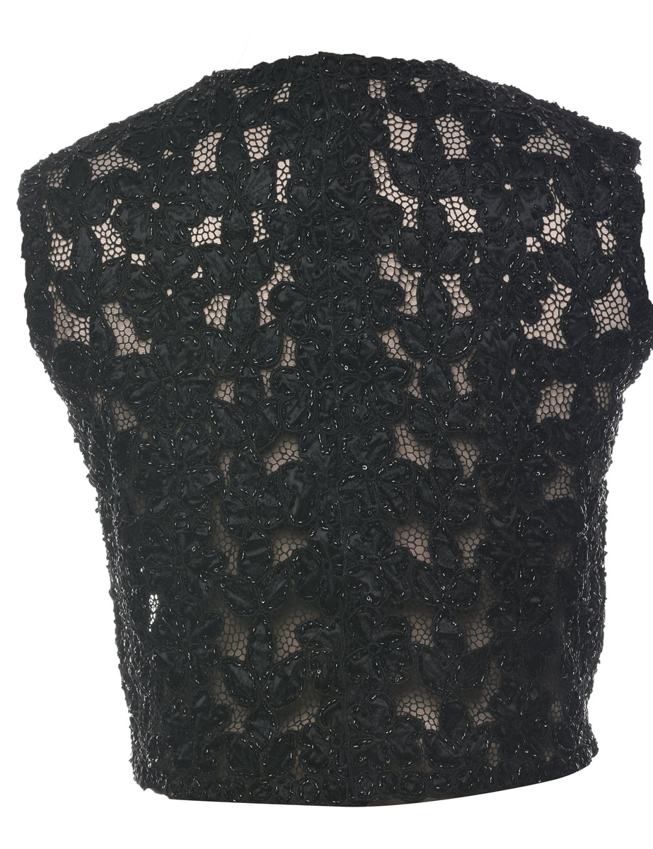 Beaded Evening Top M