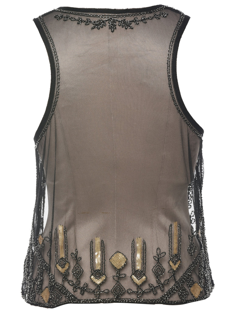 Beaded Evening Top - M
