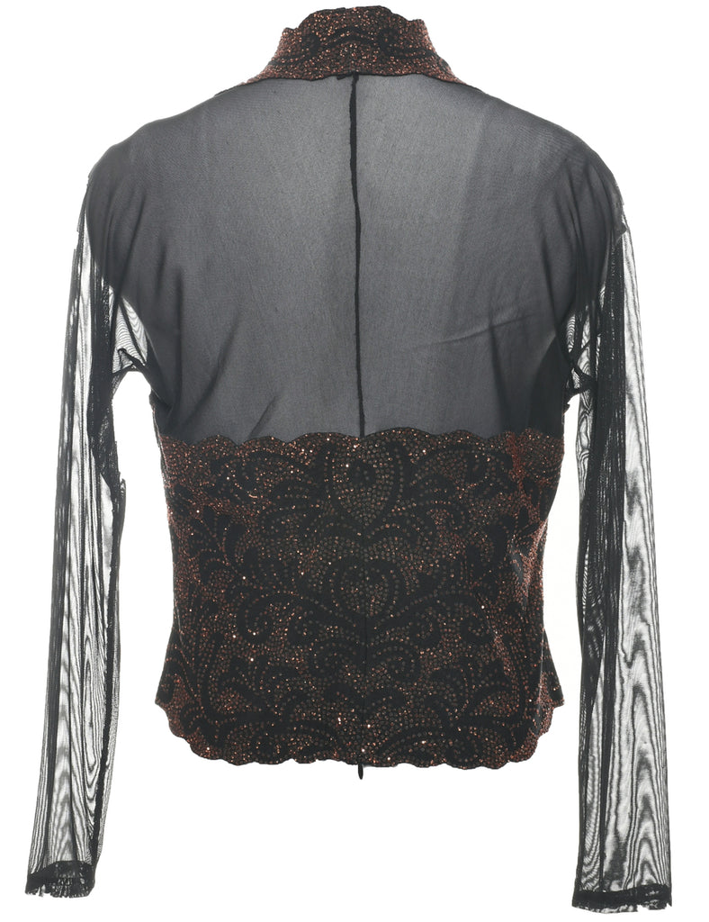 Beaded Evening Top - M