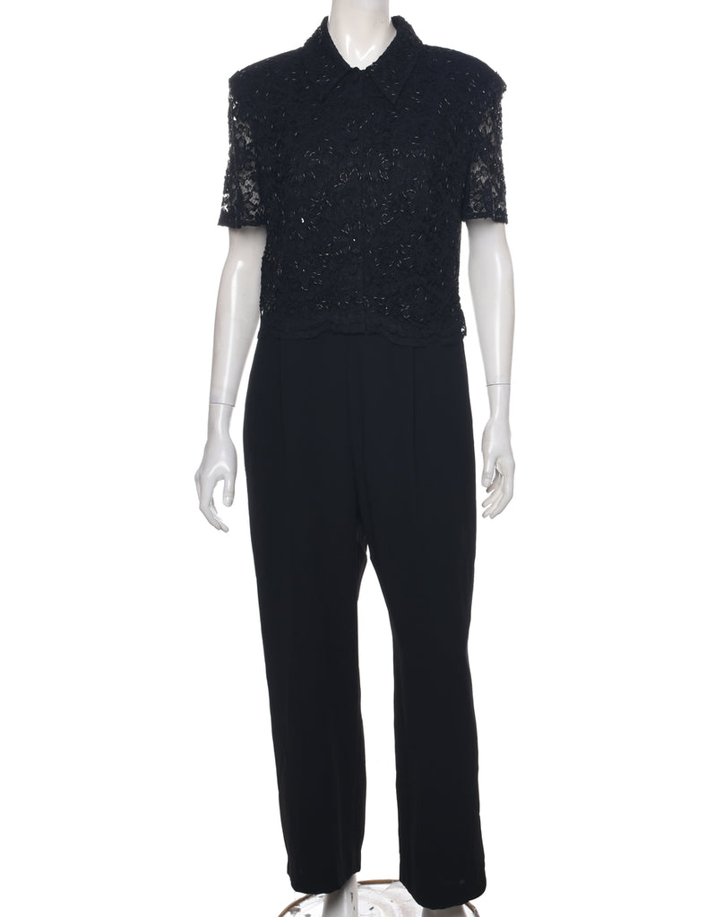 Beaded Jumpsuit - M
