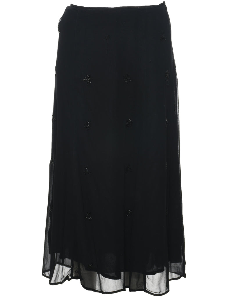 Beaded Maxi Skirt - M