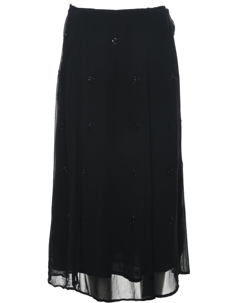 Beaded Maxi Skirt - M